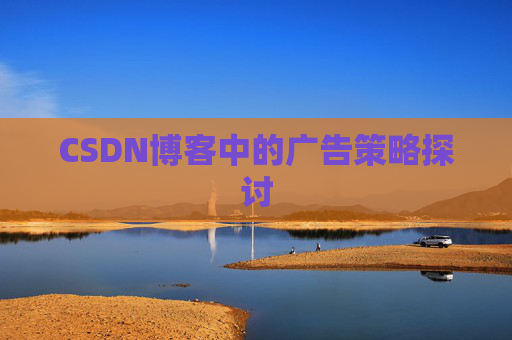 CSDN博客中的广告策略探讨